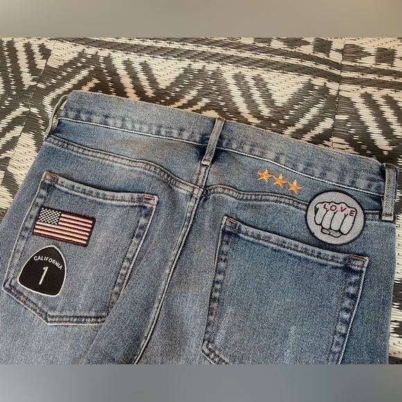 PACSUN NWOT Distressed Jeans With Patches - Picture 10 of 16